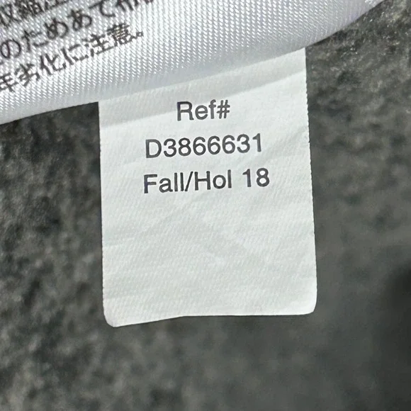 Eddie Bauer Mens XL Pullover 1/4 Button Sweater Gray Heather Fleece‎ Mock Neck - Picture 9 of 12